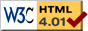 W3C Validation HTML 4.01 image